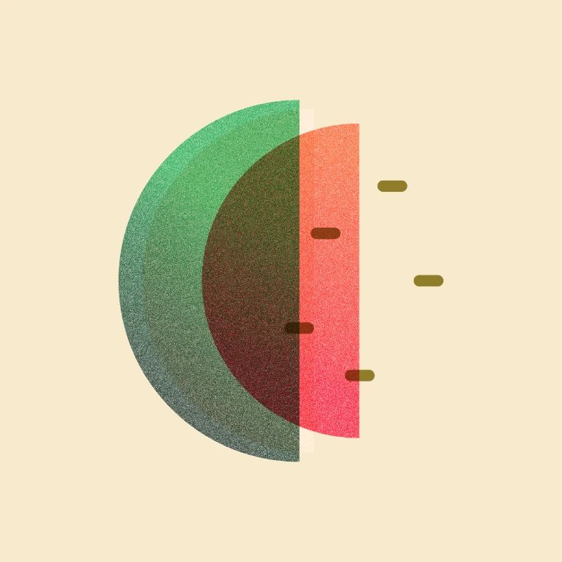 Abstract Summer Melon Pattern Variant 3