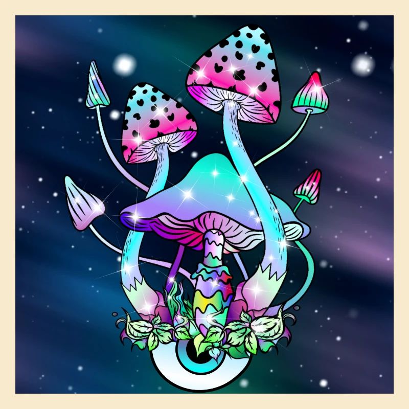 Champignons magiques Art spatial