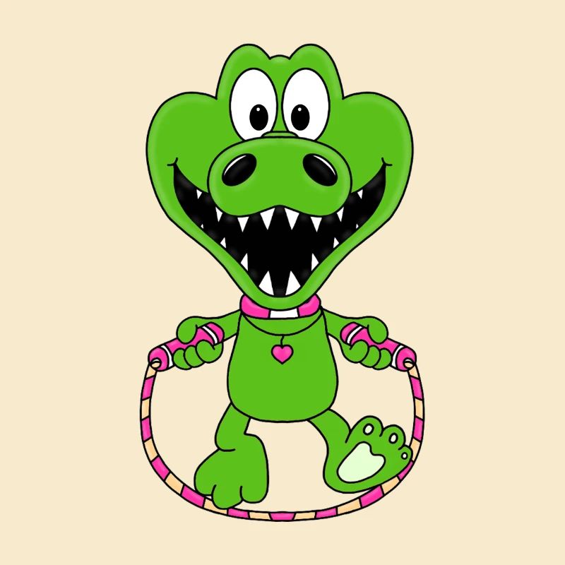 KROKODIL - SEILSPRINGEN - TIER - SPRINGSEIL