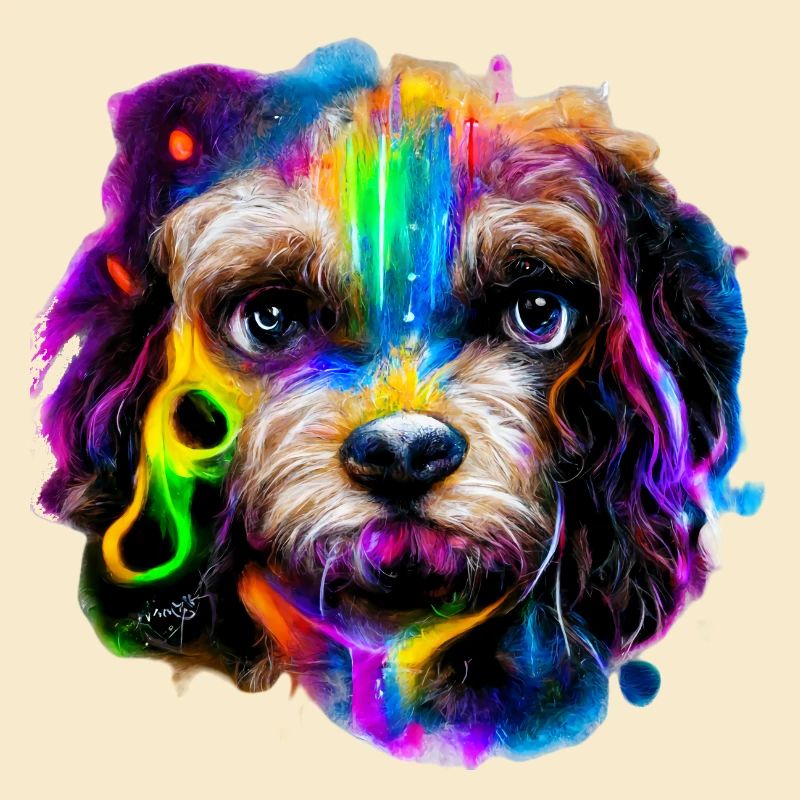 Cavapoo Design in Farbe