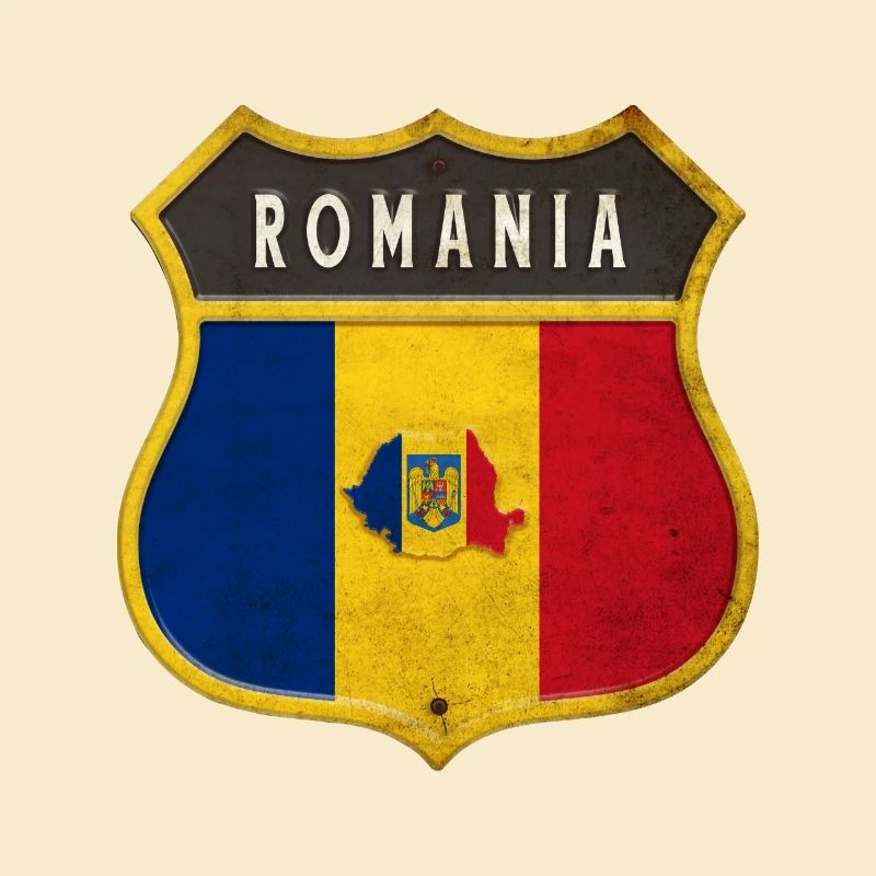Rumänien Wappen Design
