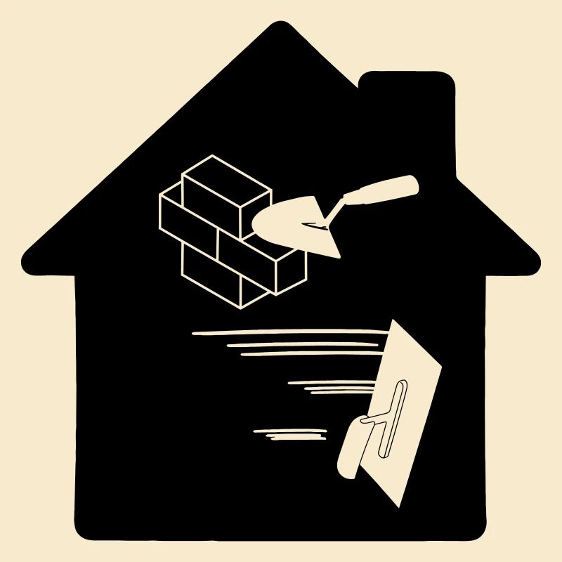 Bricklayer plasterer company logo