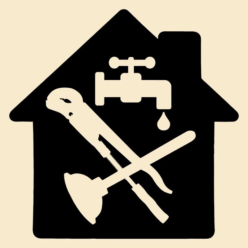 Plombier logo d’outil dans le chalet