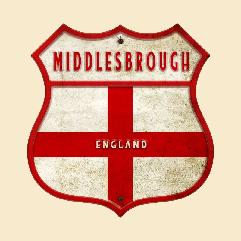 Armoiries de Middlesbrough Angleterre
