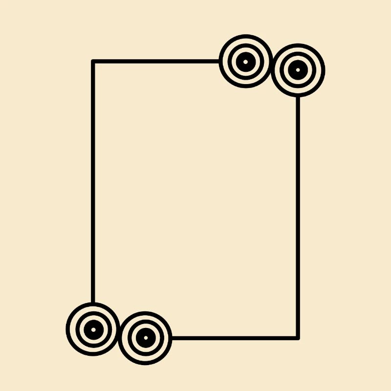 Elongated black frame Basic text