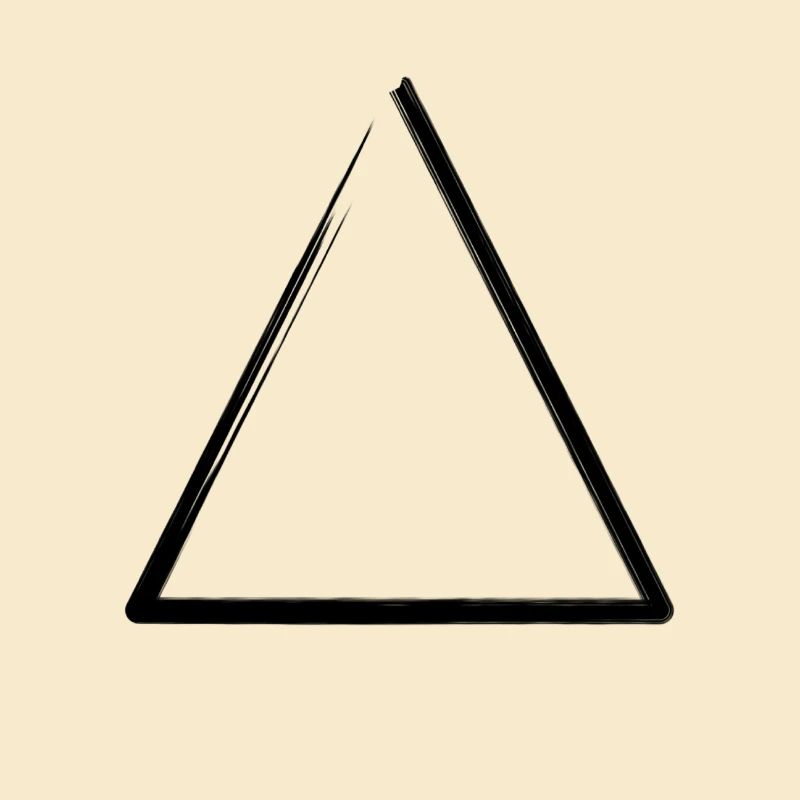 Weathered triangle frame