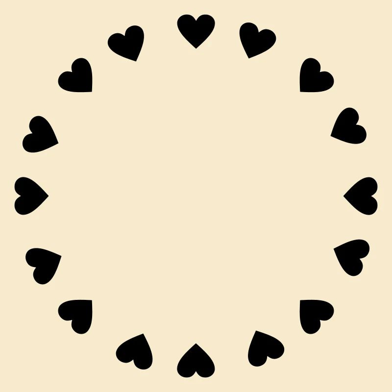 Hearts circle