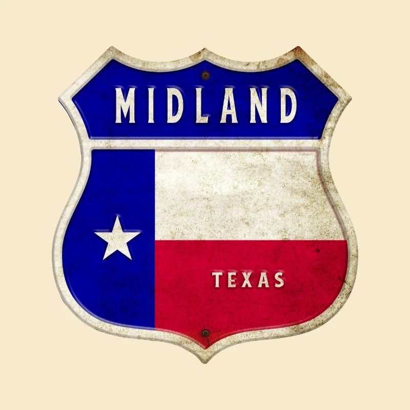 Design du drapeau Midland Texas