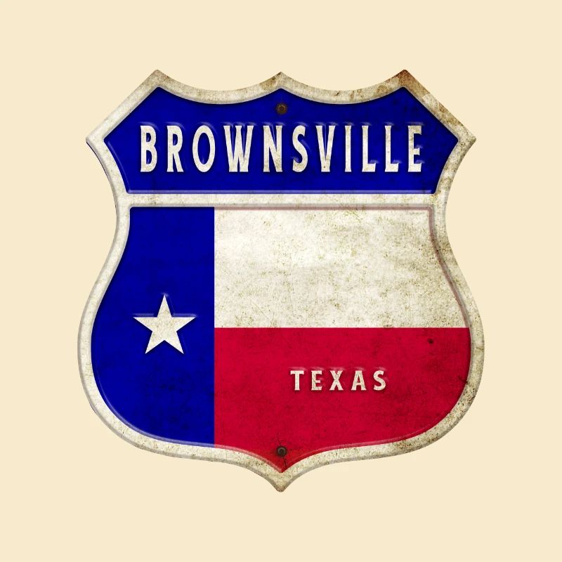 Design du drapeau texan de Brownsville