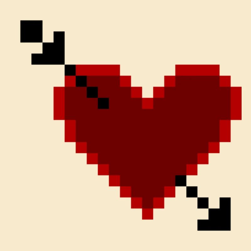 Herz Pixelart