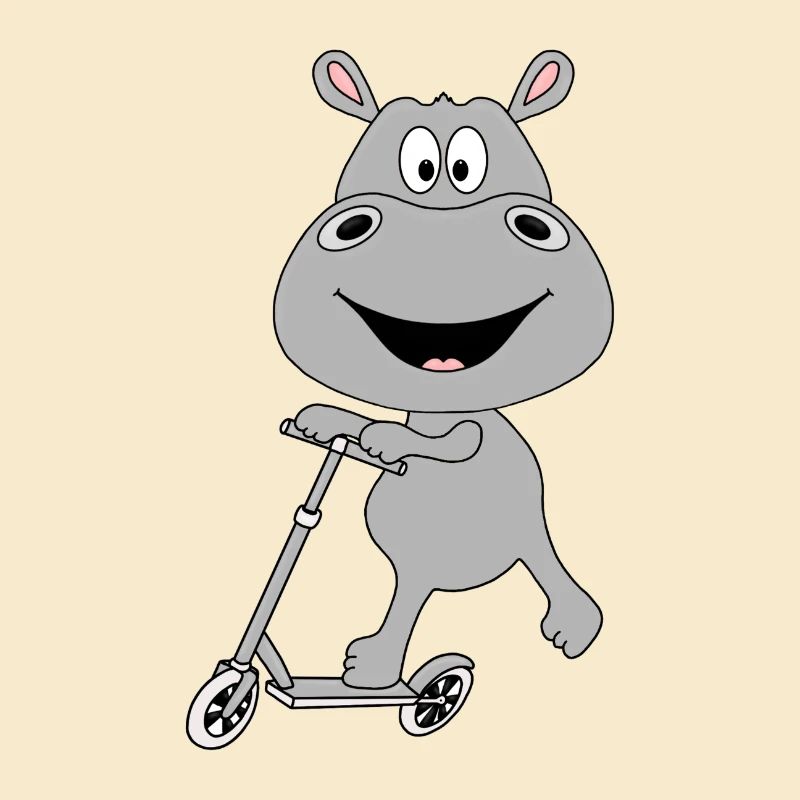 NILPFERD - HIPPO - FLUSSPFERD - ROLLER - TIER