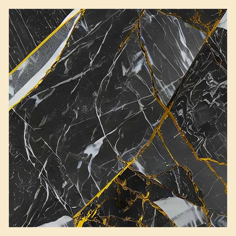 Marmor Schwarz Gold Textur
