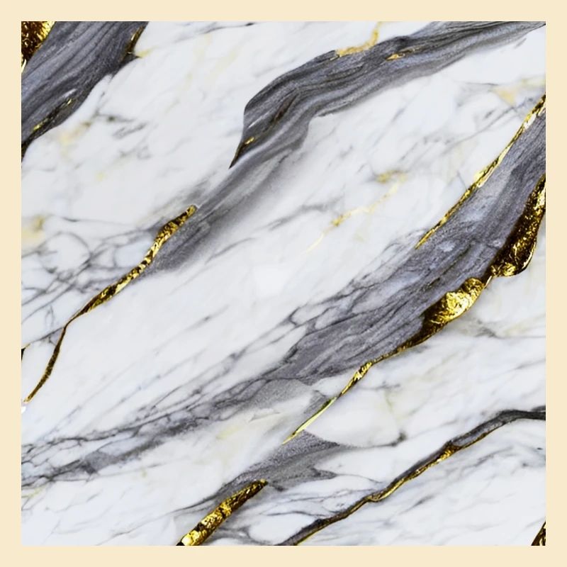Marble White Gold Structure