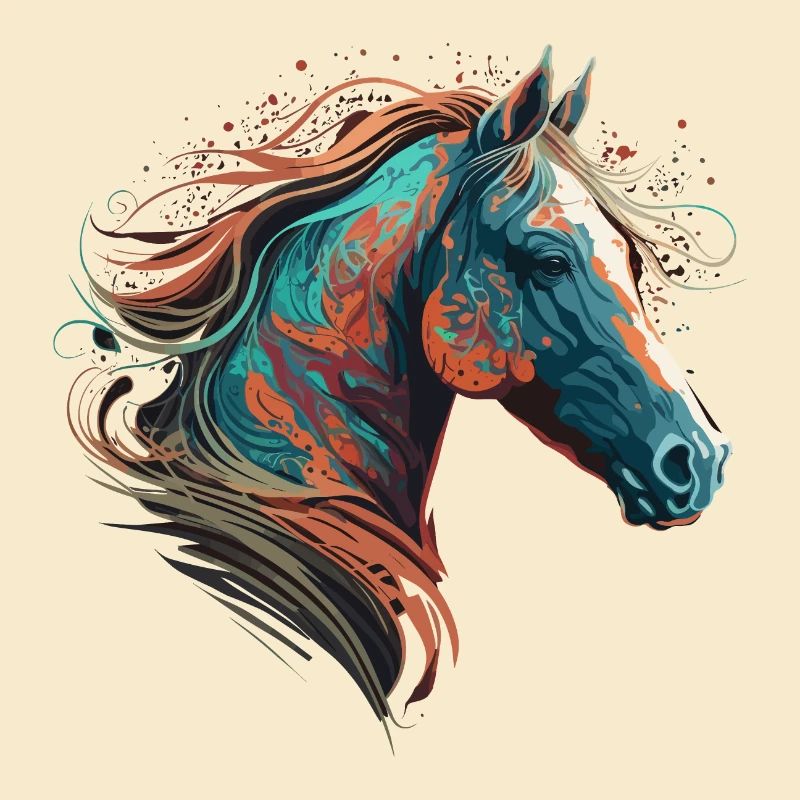 Illustration de cheval à couper le souffle