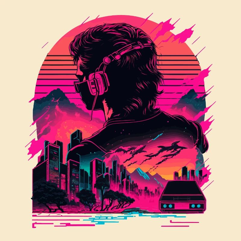 Synthwave-Raum