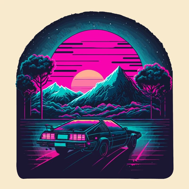 Retro Landschaft