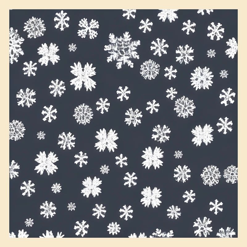 Snowflake pattern on the navy background