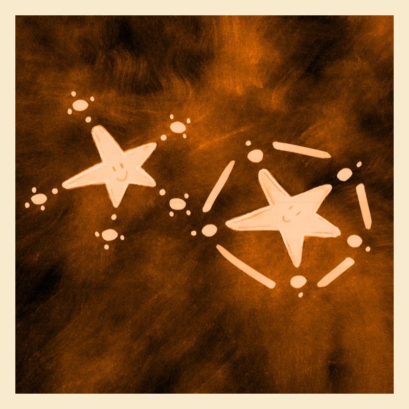 2 STERNE ORANGE