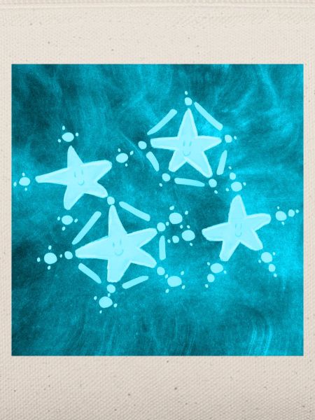 4 BLAUE STERNE