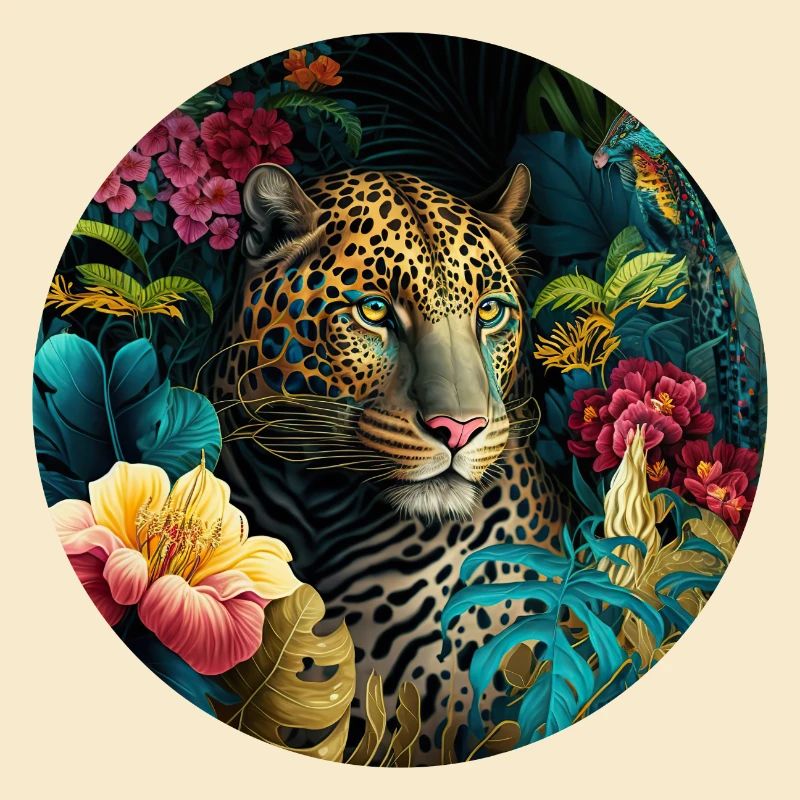 Leopard Jungle Blumen