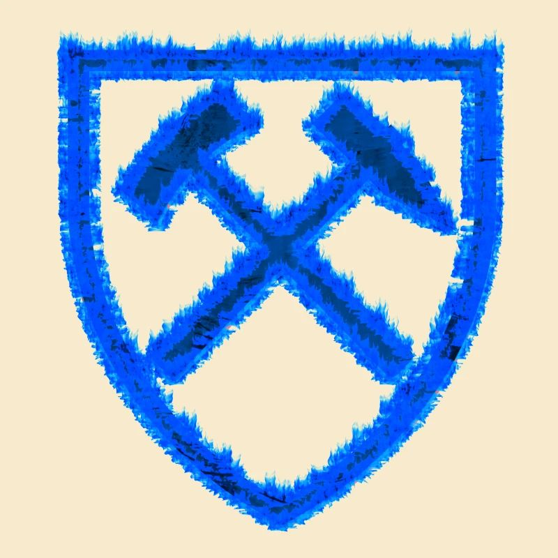 Hammer and mallet mining Schalke coal gift