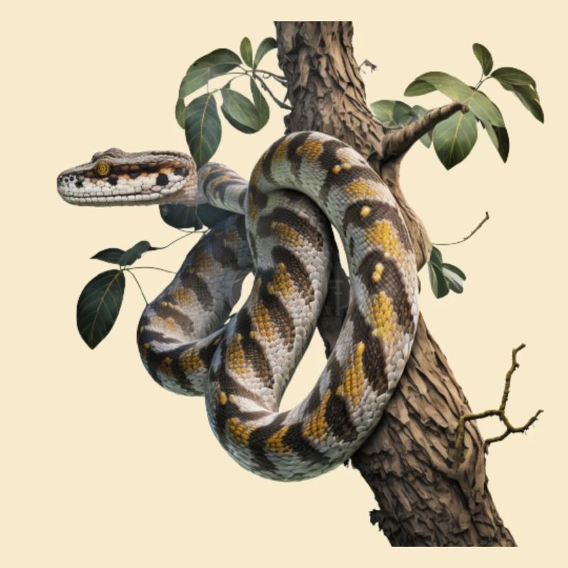Python dans l’arbre : un animal majestueux