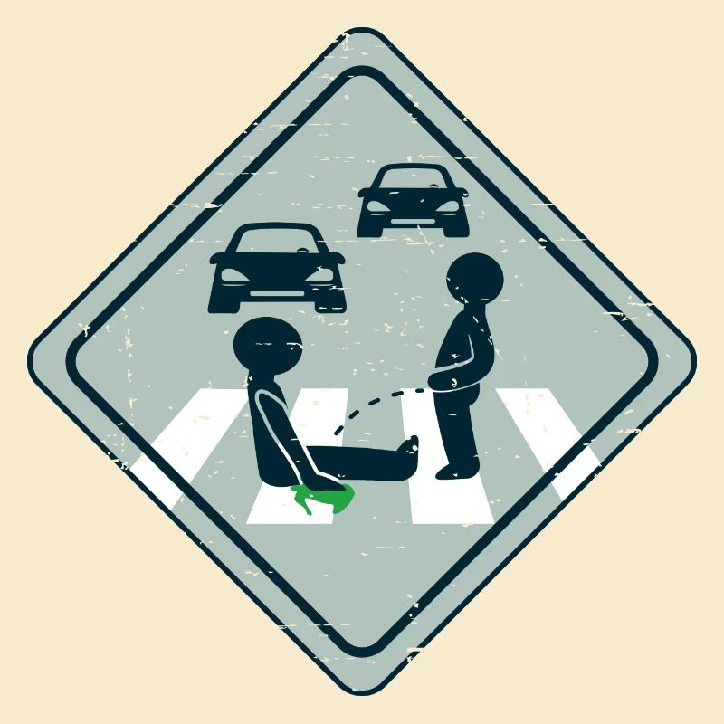 Climate activist road gluing