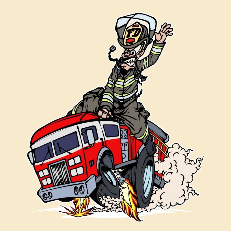Fire Fire Engine Firefighter Rescuer