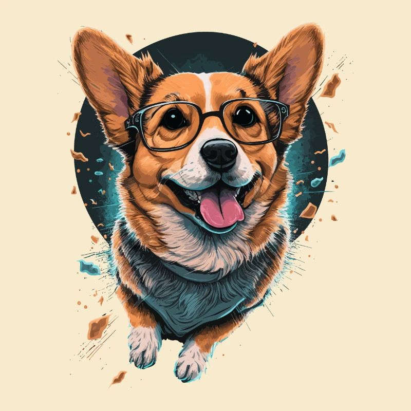Lustiger Corgi