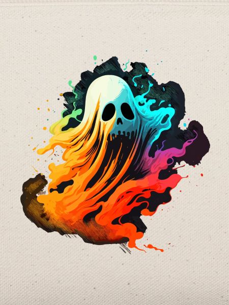 Bunter Totenkopfkopf Geist