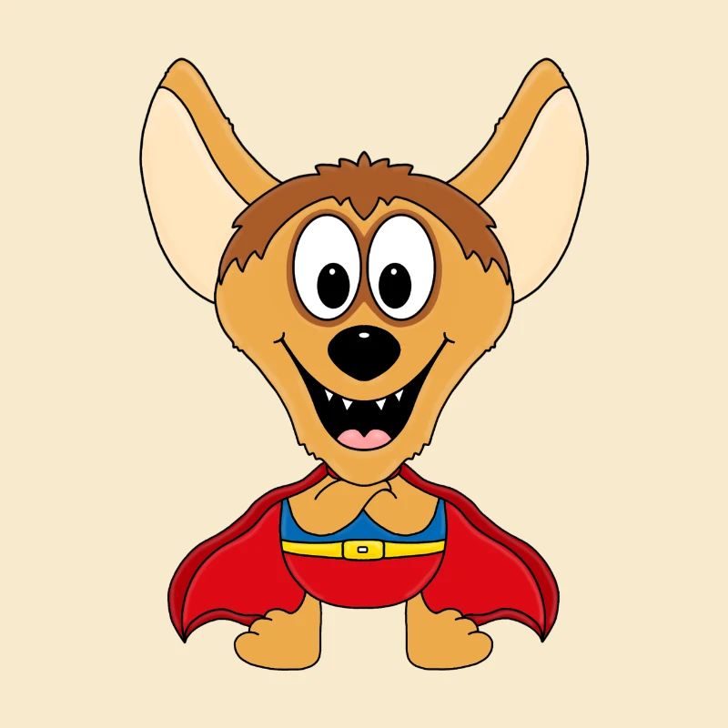 HYÄNE - SUPERHELD - TIER - KIND - BABY