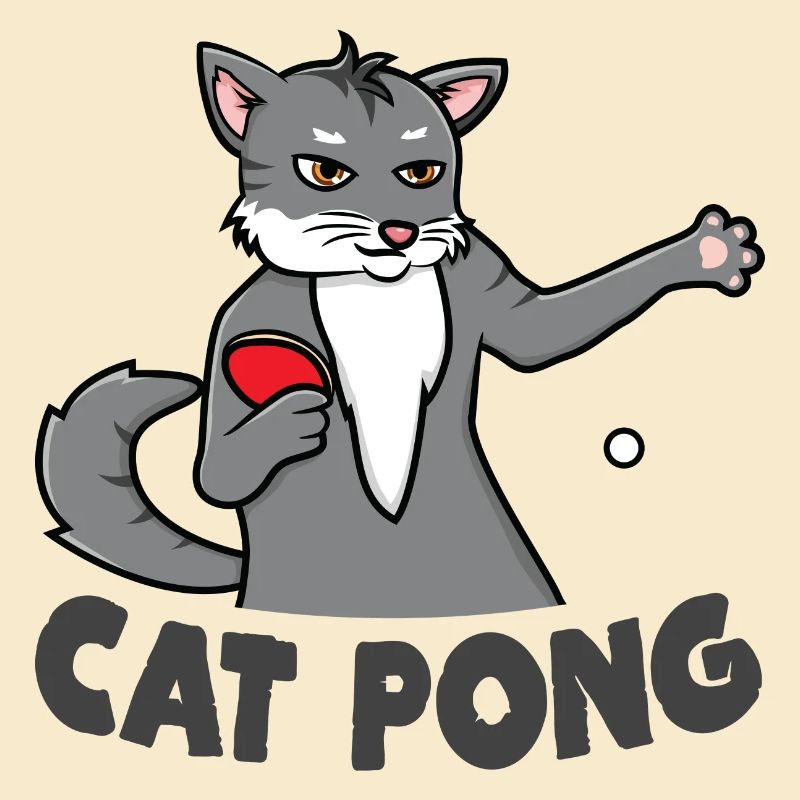 Katzen Ping Pong