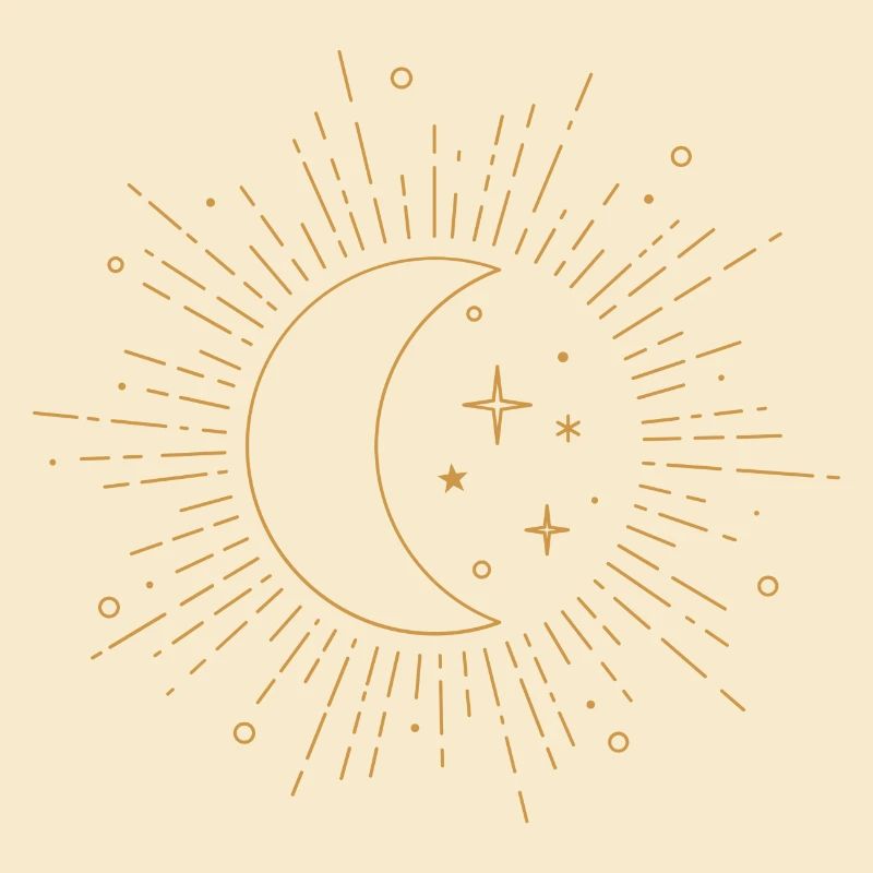 Mond Sternenhimmel