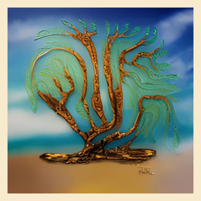old tree during summer