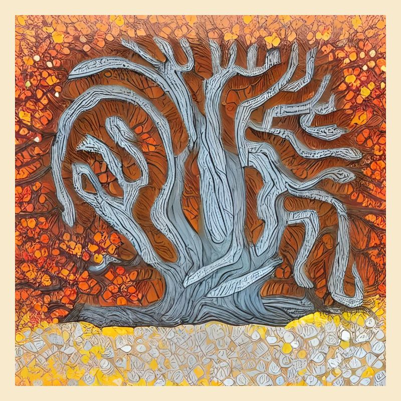 old tree during spring