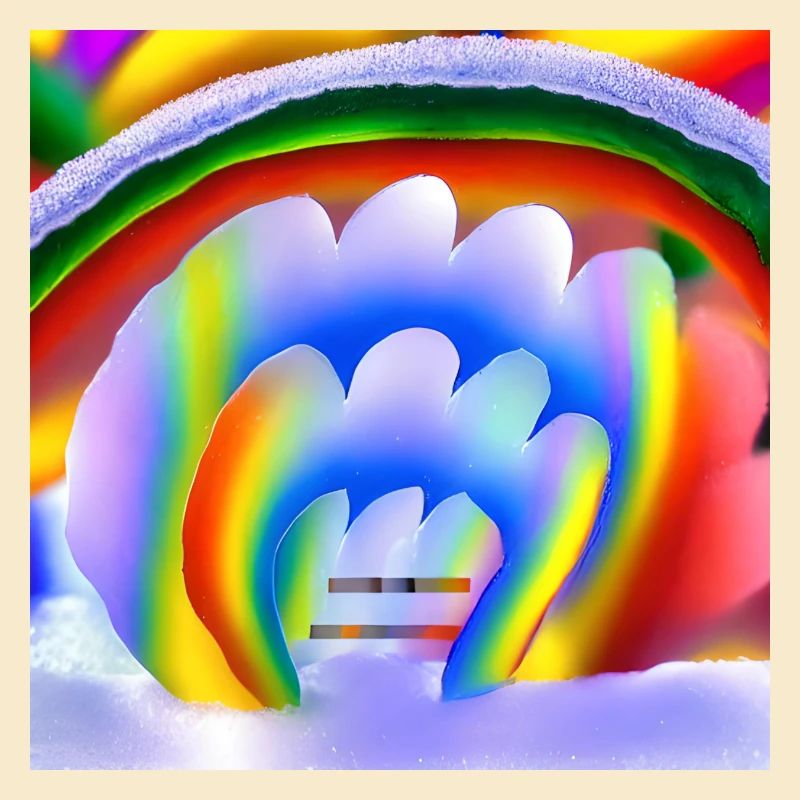 Regenbogen im Winter