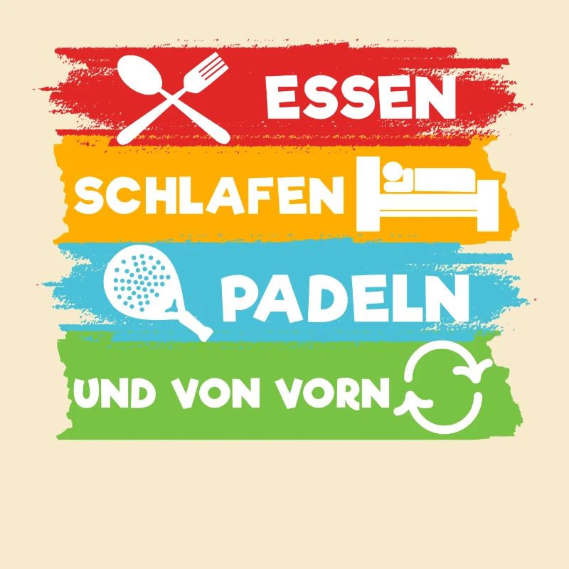 Spieler Statement Padel-Tennis Schläger Turnier