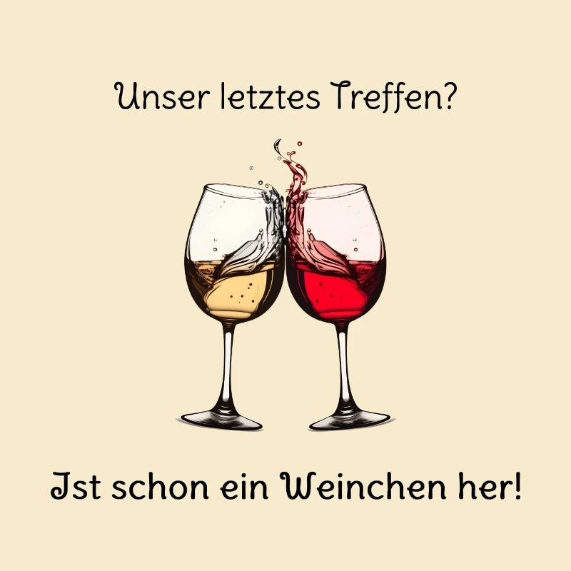 Zwei Weingläser stoßen