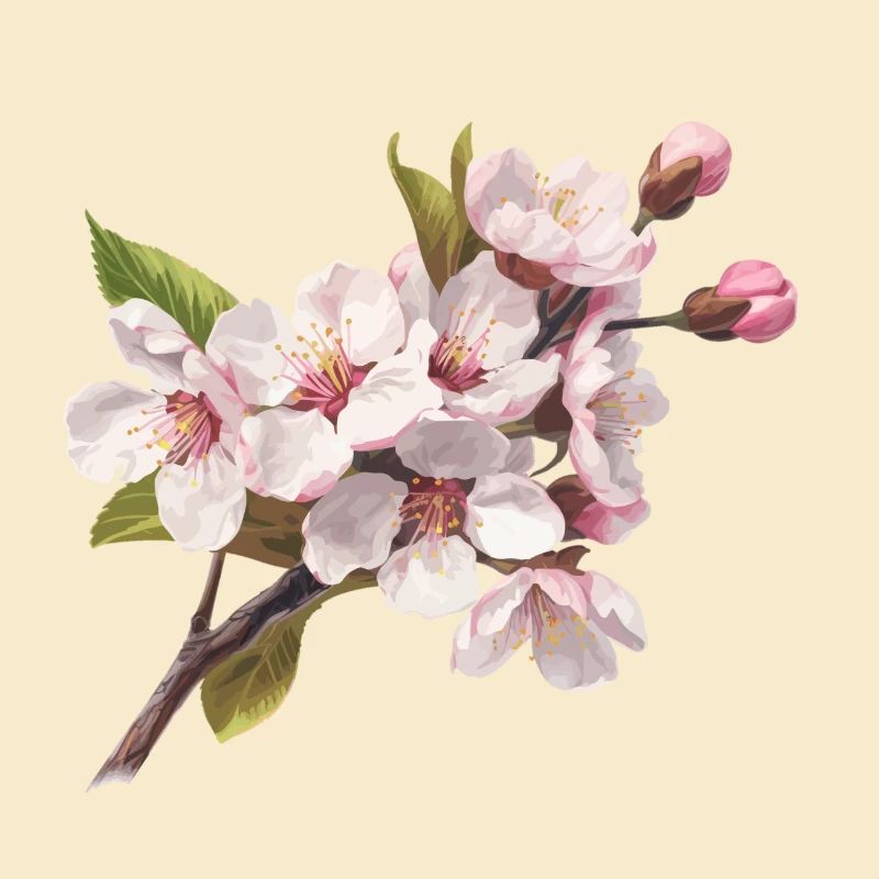 Pastel cherry blossoms