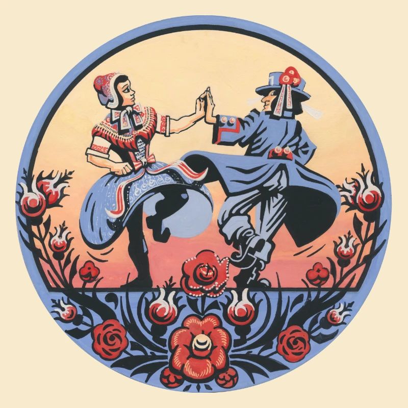 Sorbische Folklore – Tanzszene