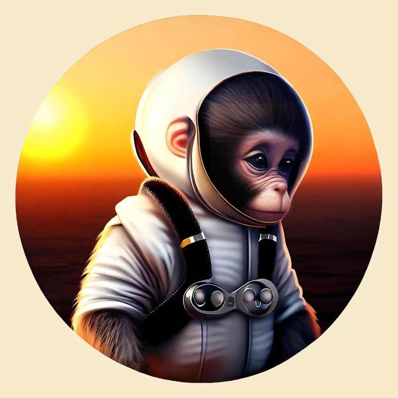 Affe Astronaut