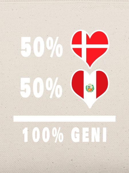 Peru und Dänemark 100% geniale Flagge