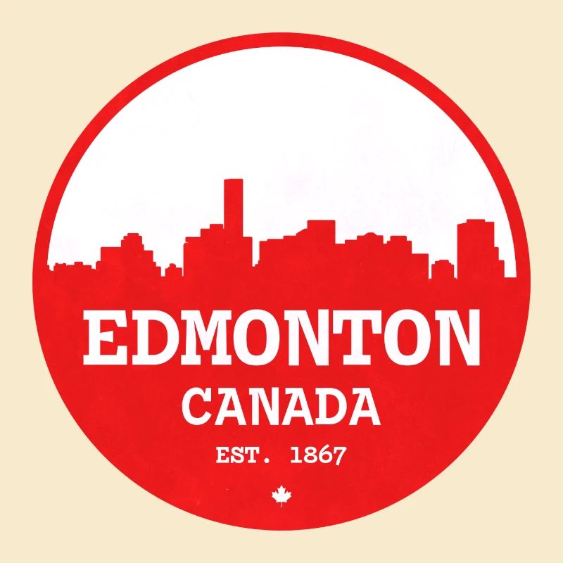 Edmonton Skyline Rundkreis