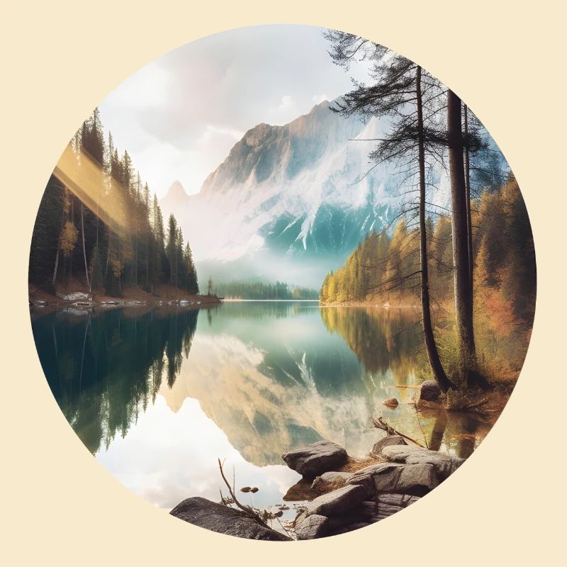 Alpine Lake Reflection Morning Splendour