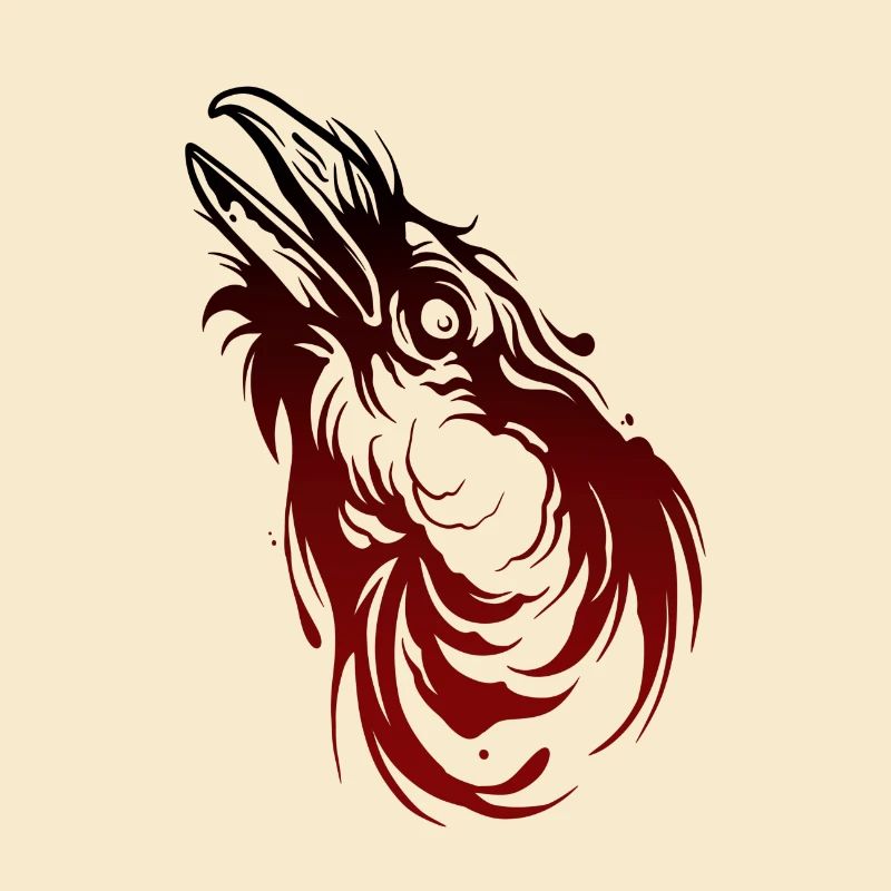 Crow's head