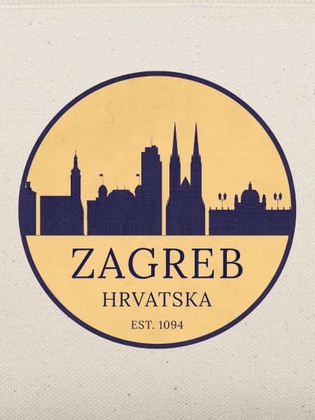 Zagreb Kroatien - Skyline Badge