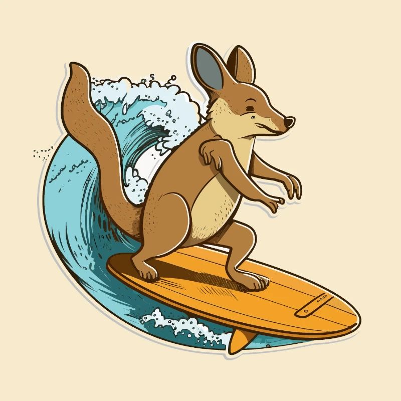 Känguru-Surfer
