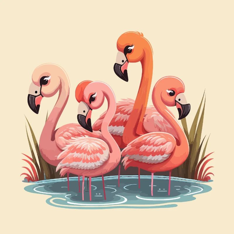 Flamingo-Flock