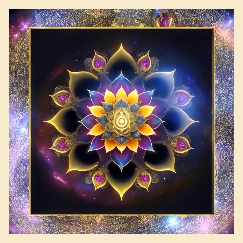 Mandala Lotusblume