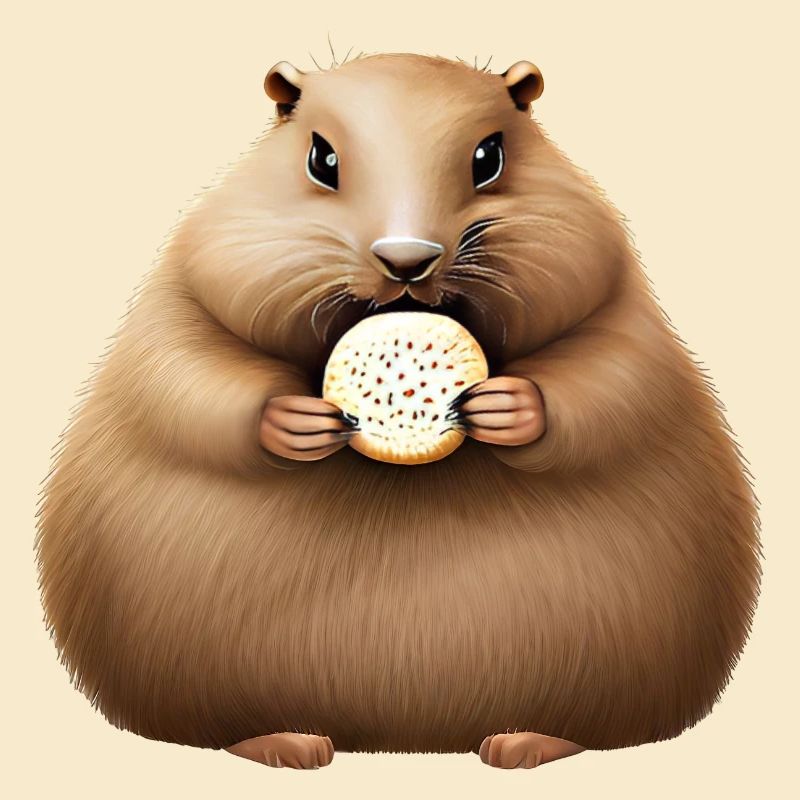 Groundhog mit Cracker